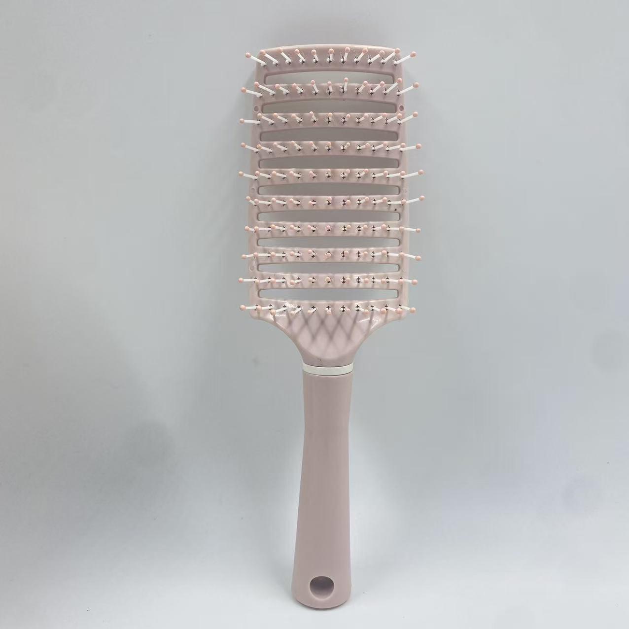 Fluffy Rib Comb: Wide Tooth, High Arc for Men & Women - Smooth Curly Hair Massage.