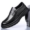 Fashion Brand Men's Round Headed Breathable Lace Up Leather Shoes Autumn New Top Layer Cowhide Comfortable Formal Leather Shoes