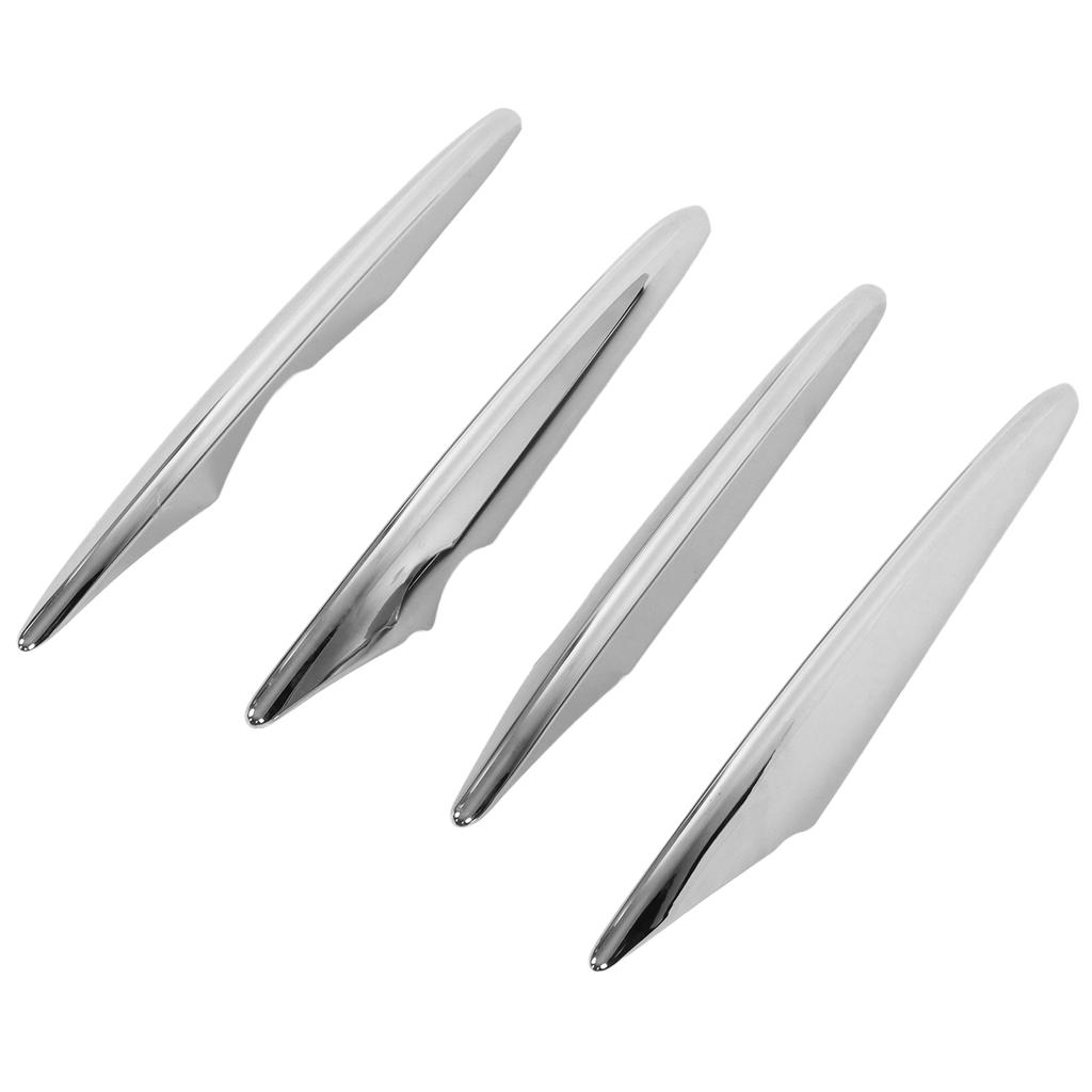 4Pcs Set Front Fog Lamp Grille Spoiler Chrome Trim Replacement for Mercedes‑Benz GLC‑Class X253 AMG Line 2016‑2019