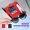 Leather Car Visor Glasses Clip Multi-Pockets Sunglasses Storage for BMW E70 E90 F48 G30 G20 G70 X1 X2 X3 X5 X6 X7 M3 M5 M6 i8 i7 RL7
