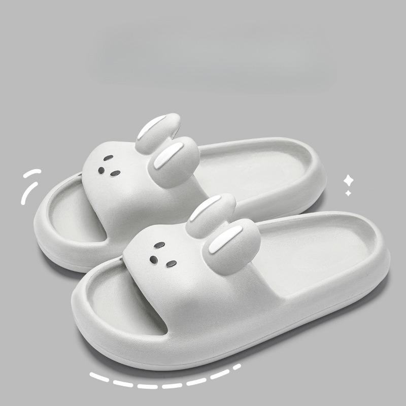 

Женские милые повседневные туфли с открытым носком, удобные домашние тапочки для ванной комнаты 42-43 серый