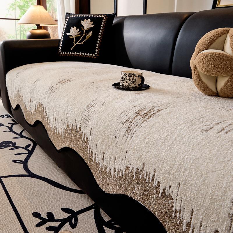 Strictly Selected Four-Season Universal Special-Shaped Sofa Cushion, New Non-Slip Straight Row Irregular High-End Sofa Seat Cushion Cover