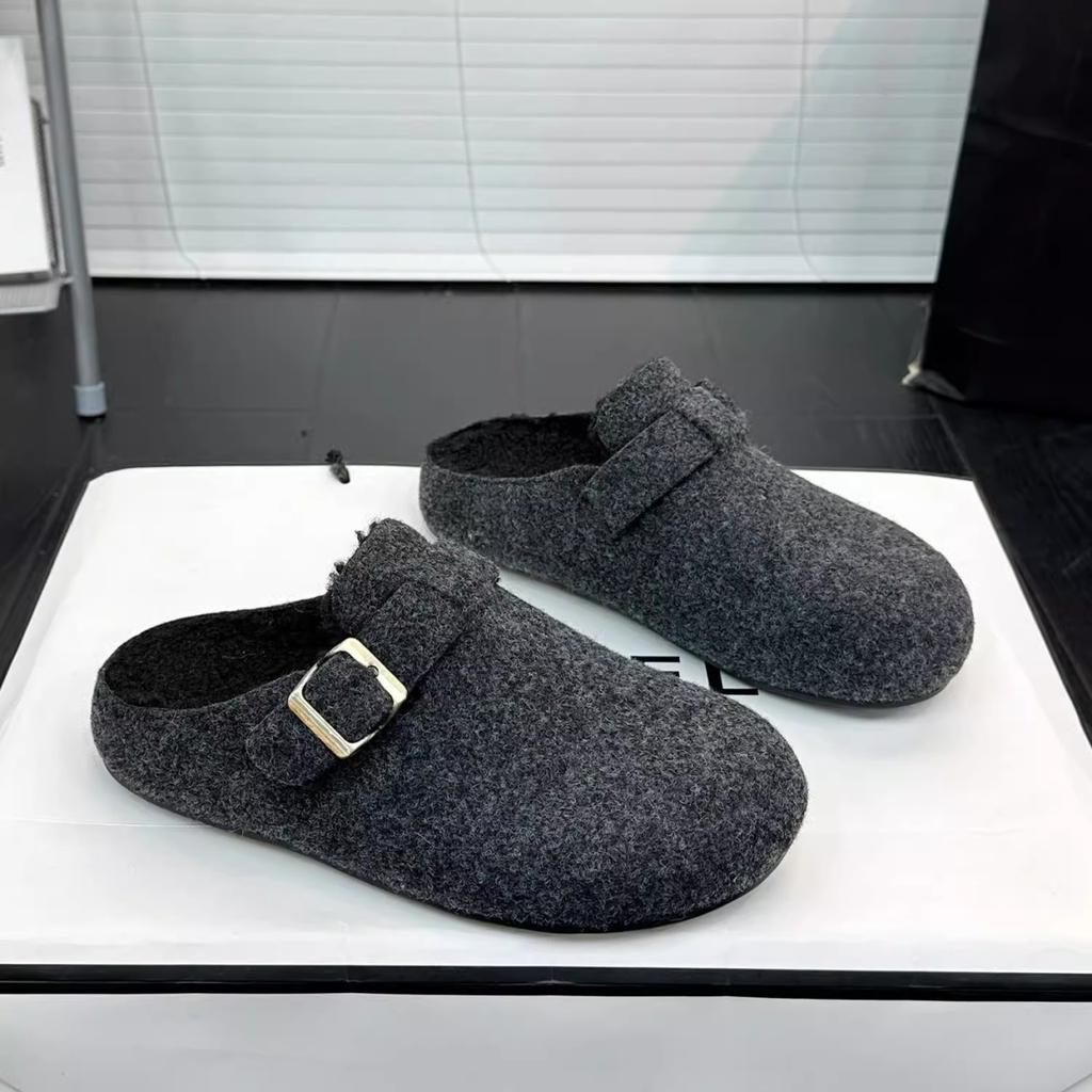 Fashion Women Flats Platform Slippers Fashion Mules Shoes Trend New Winter 2025 Slingback Shoes Casaul Flip Flops Woman Slides Zapatos