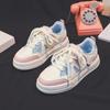 White Shoes Women's Street Shooting Fashion All-Match Flat Leather Surface Sneakers New Casual Students' Skateboard Shoes Fashion
