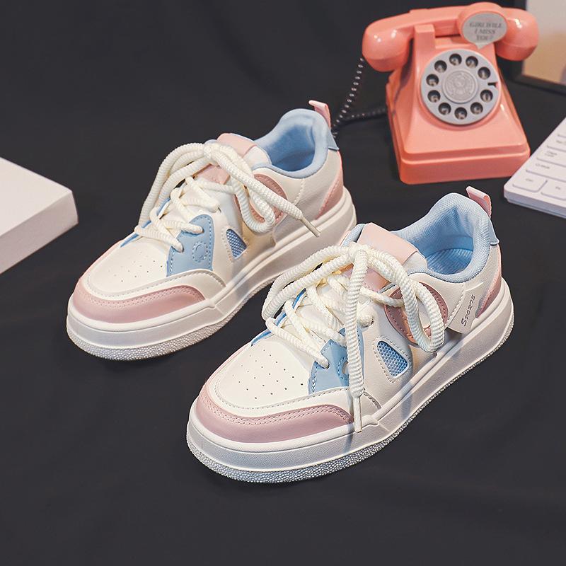 

Белая обувь женская уличная мода универсальные кроссовки на плоской подошве с кожаной поверхностью новая повседневная студенческая обувь для скейтборда модная 40