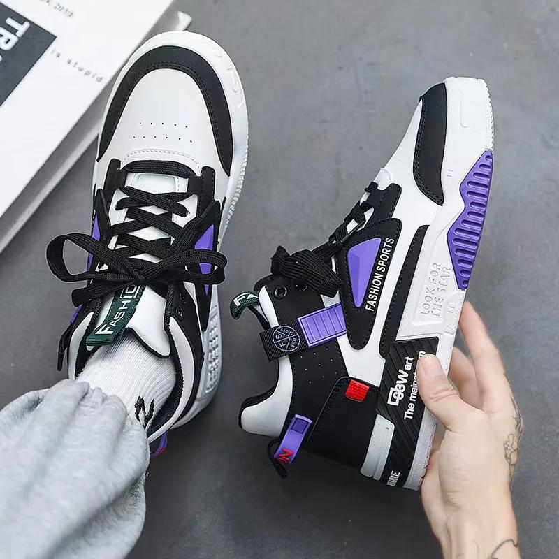 Fashion Platform Shoes Men's Shoes Outdoor Hip Hop Skate Shoes Tenis Masculino Casual Sneakers Men Lace-up Breathable Shoes