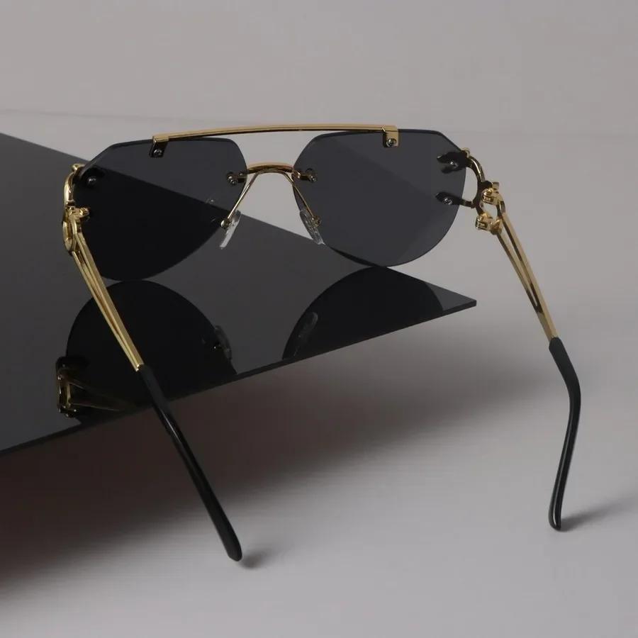 Luxury Square Sunglasses Women Men Cool Brand Designer Mirror Sun Glasses Female Male Rimless