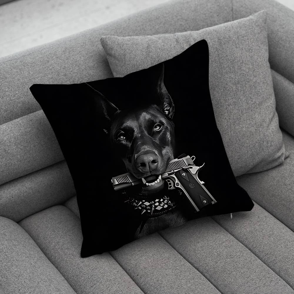 Doberman Dog Creative patterned pillowcases for interior decoration office living room home