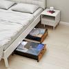 Aufbewahrung unter dem Bett mit Rädern, 650 x 460 x 180 mm Unterbettbehälter, Schuhaufbewahrung unter dem Bett mit abschließbaren Rädern, Rollende Aufbewahrung unter dem Bett