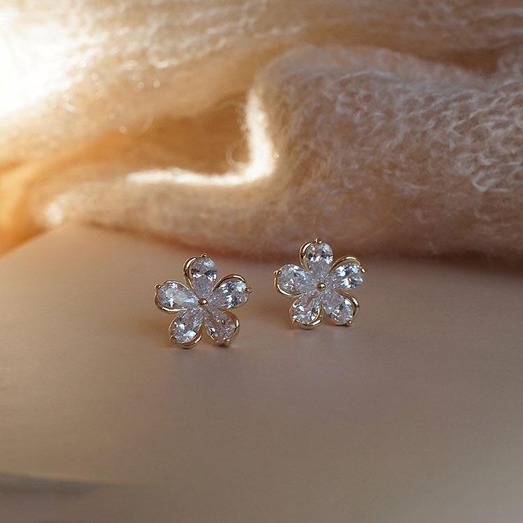 

Художественные серьги-подвески в виде цветка из стерлингового серебра 925 пробы с золотым покрытием для женщин 925 Silver