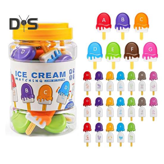 

Мороженое алфавитная игрушка для детей, заглавные буквы, строчные буквы, обучающая игрушка для малышей, мальчиков и девочек, обучающая игра-сортировка цветов, алфавит, игра-занятие set