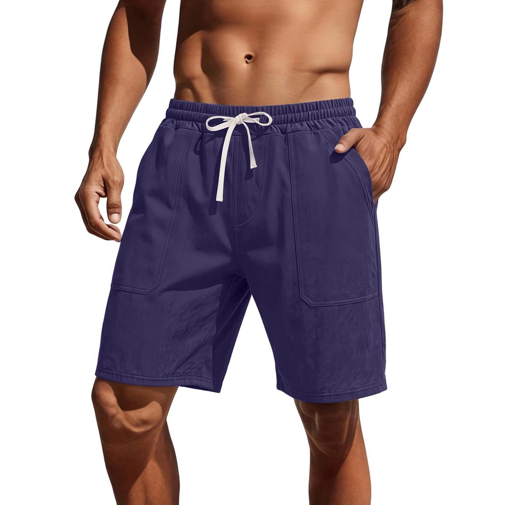 Men's Summer Casual Linen Shorts - Men's Lightweight And Breathable Beach Pants