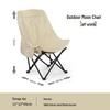 ZISIZ Portable Folding Camping Chair with Backrest