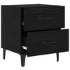 Nightstand Black Oak Effect 40 x 35 x 47.5 cm