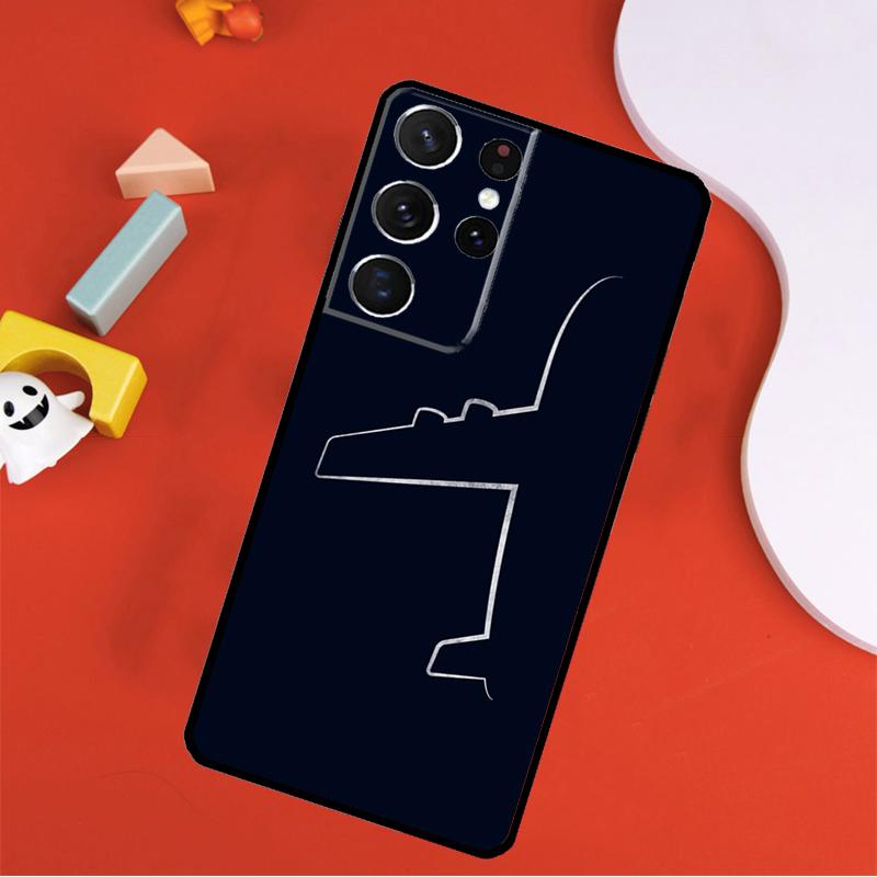 Airplane Pilot Epaulette Phone Case For Samsung Galaxy S25 Ultra S9 S10 S20 FE S21 S22 S23 S24 Plus S24 Ultra Cover