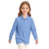 Girls Long Sleeve School Uniform Top Casual Dressy T-Shirt for