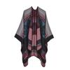 Women's Ethnic Shawl: Northwest Travel Cape, Thick Warm Scarf Cloak