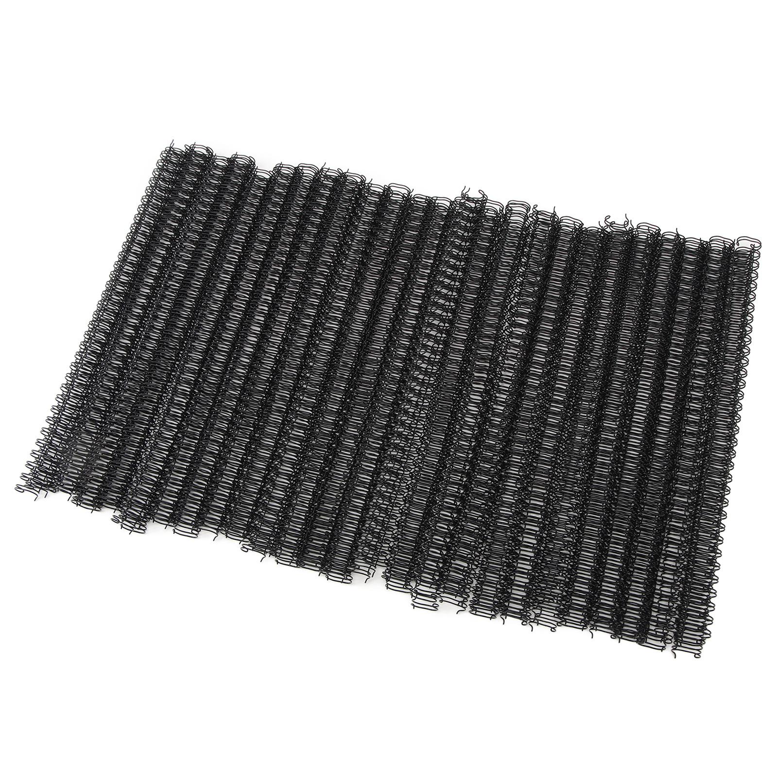 

100Pcs Double Loop Wire Binding Spine 60 Sheet Capacity 3:1 Pitch 34 Loop 9.5mm Diameter Set Kit for A4 Paper Black