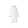 UNIQLO Jil Sander Collaboration Solid Color Single-Breasted Loose Long Hooded Coat Men coats White 440367-00