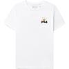 Fila Floral Letter Print T-Shirt Women Tops White F11W329110FWT