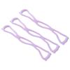 3pcs Figure 8 Resistance Exercise Band Open Shoulder Tension Fitness Stretch Arm Back Training Elastic Ropes Purple