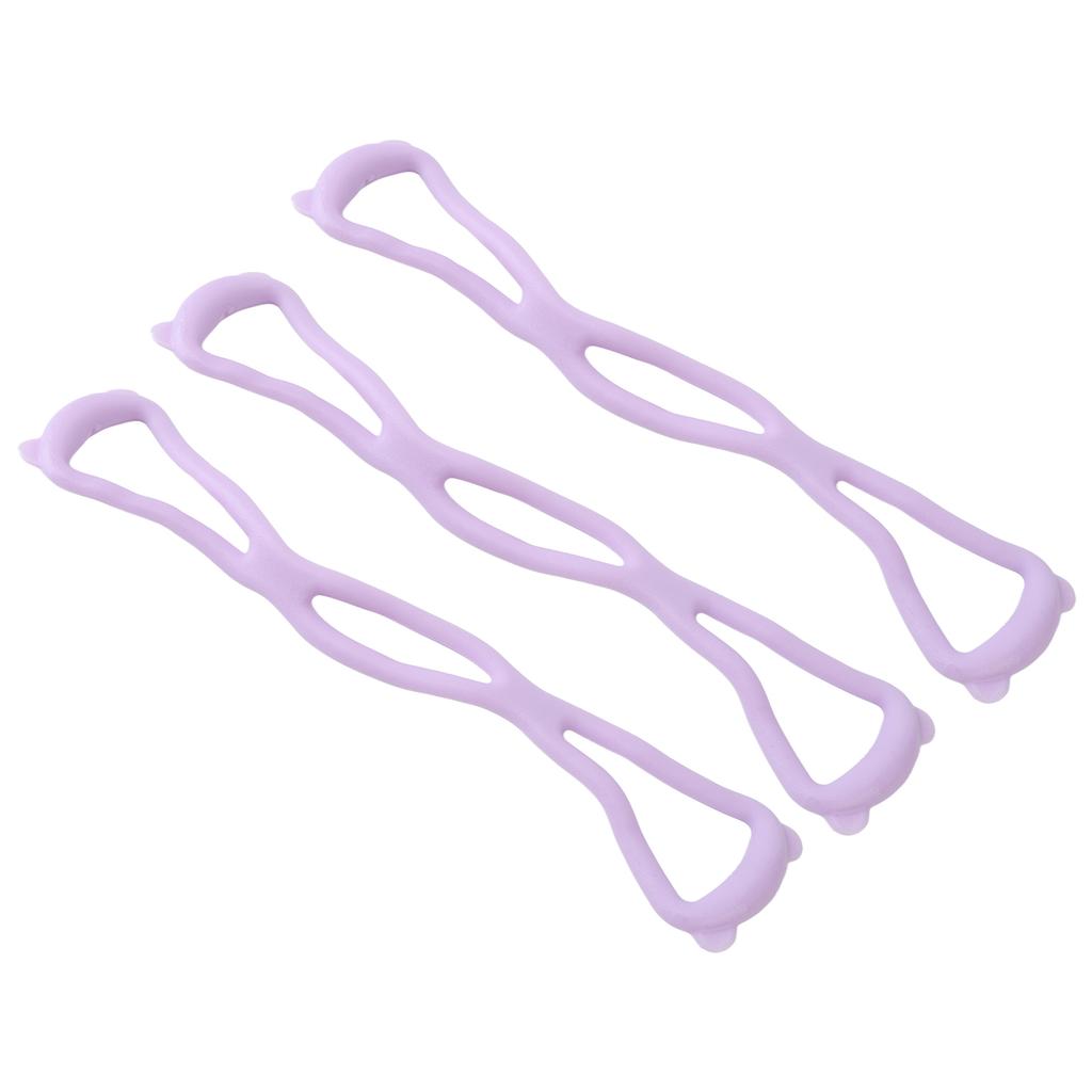 3pcs Figure 8 Resistance Exercise Band Open Shoulder Tension Fitness Stretch Arm Back Training Elastic Ropes Purple