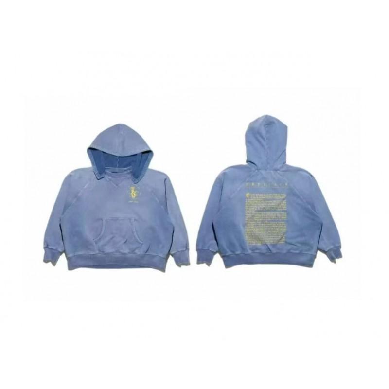 Unisex Vintage Washed Cotton Hoodie With Graphic Print Loose Fit Streetwear