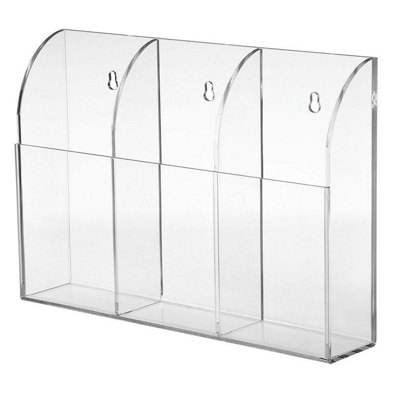 TV Remote Control Holder Wall Hanging Mount Acrylic Organizer Acrylic Stand Box Storage Home Organizer