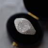 Fashion Full Zircon Opening Ring For Women Men Full Diamond S925 Silver Plated 18K Gold Hiphop Party Eternity Band Jewelry