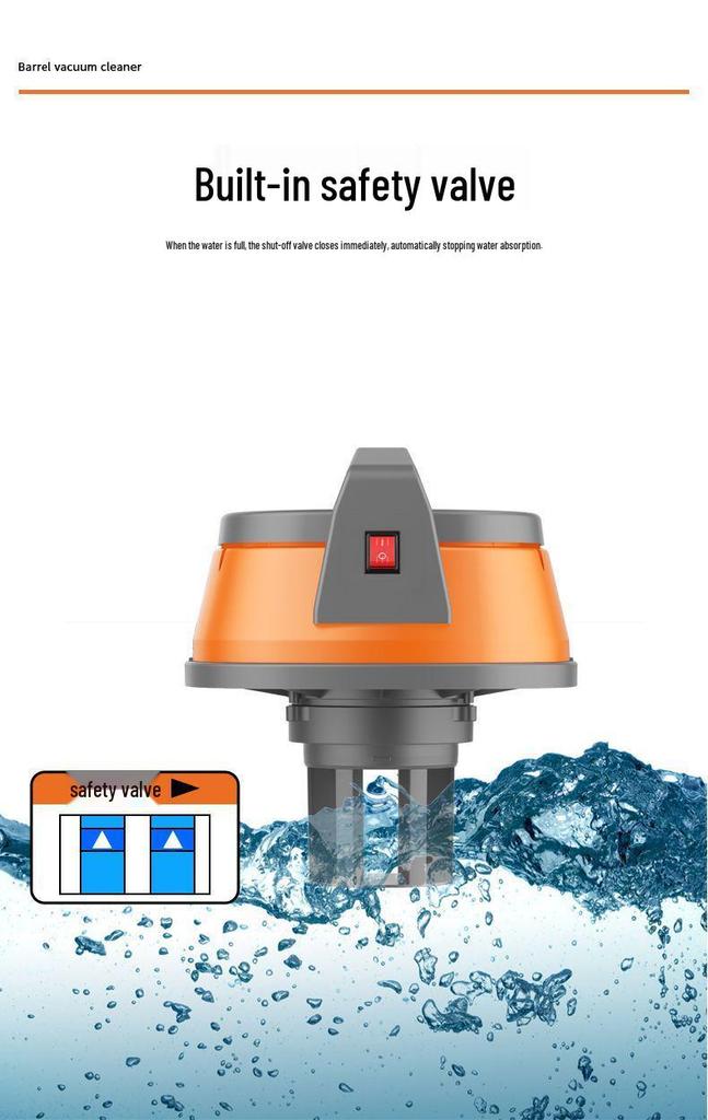 GUTSEN Dual-Use High Suction Wet/Dry Industrial Vacuum Cleaner for Heavy-Duty and Car Cleaning