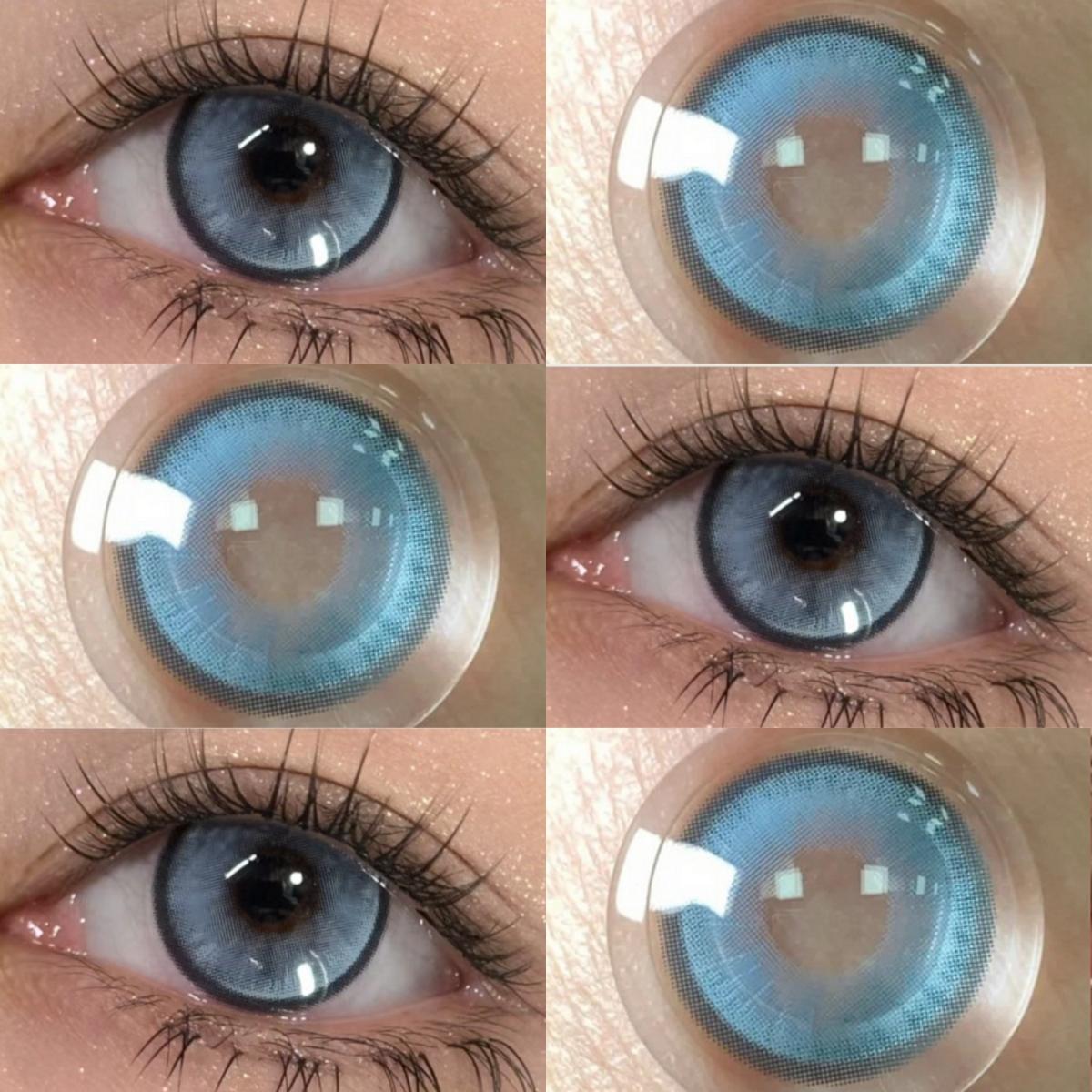 

EYESHARE 1 пара коричневых контактных линз, натуральная косметика для глаз, мягкая красота, годовое использование, коричневые линзы для глаз