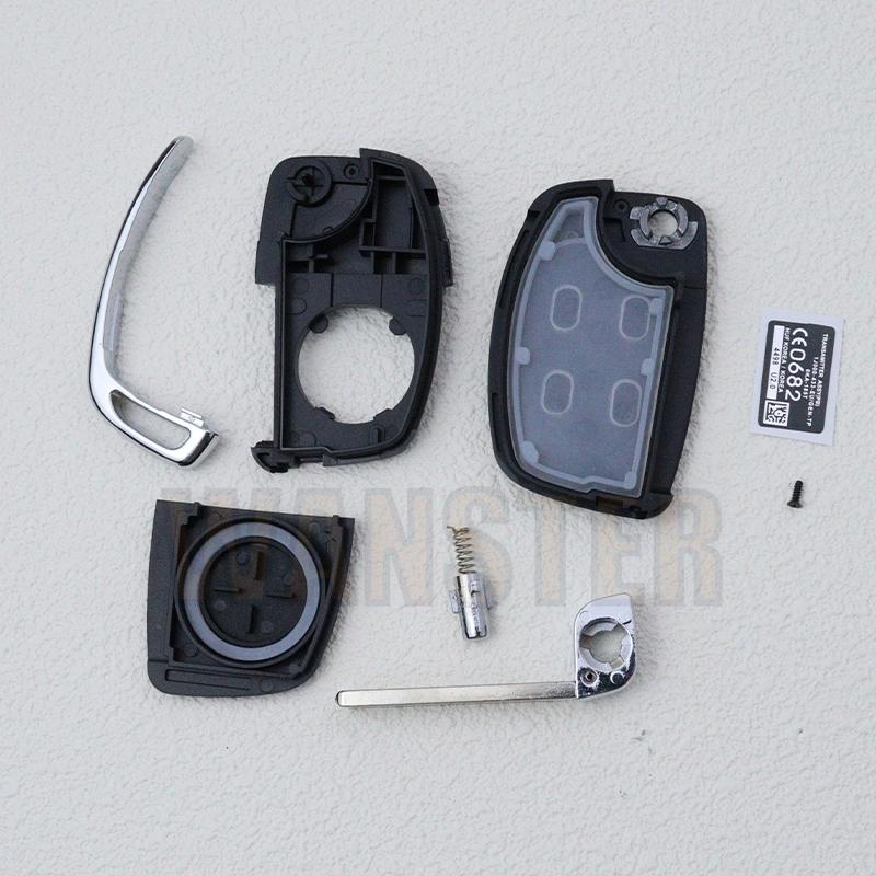 3 4 Bottons Car Key Case Fob Housing Key Shell for Hyundai IX35 I20 I45 I40 IX45 HB20 SANTA FE IX35 Tucson Solaris ELANTRA Verna