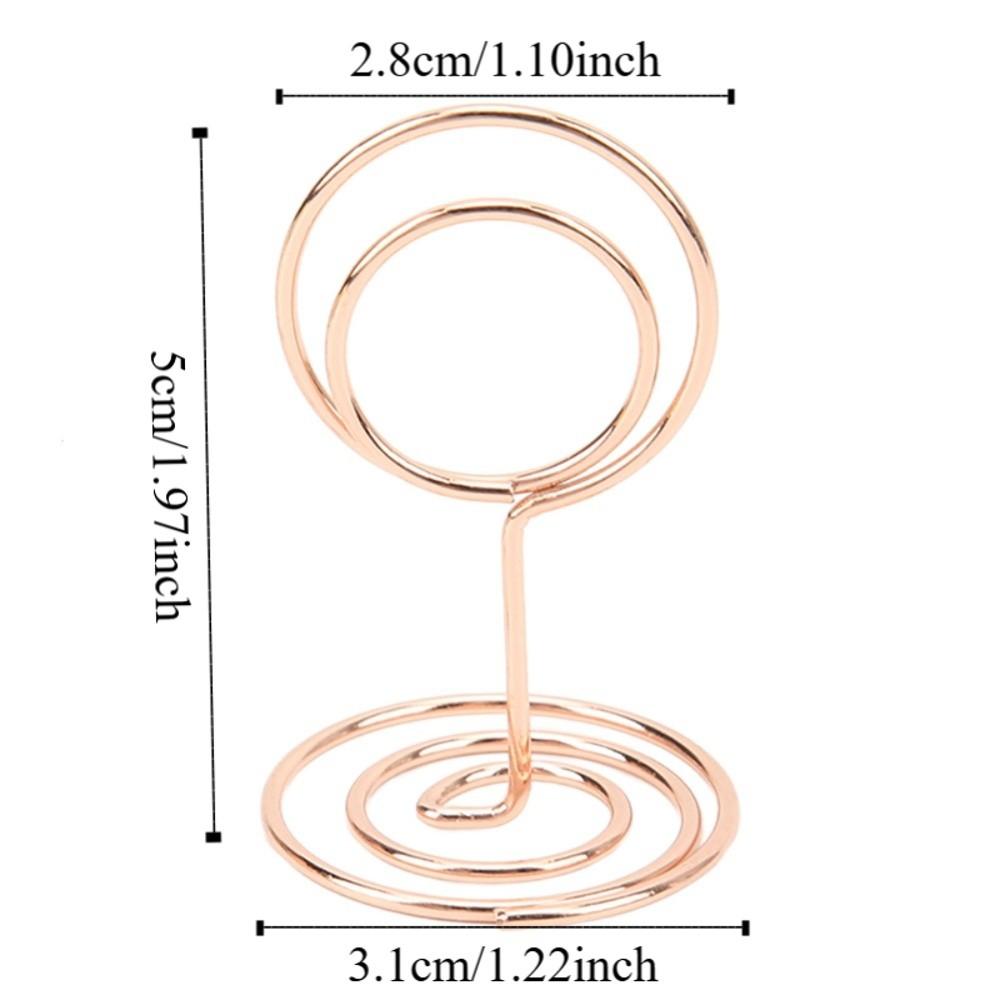 20Pc Stable Table Number Stands Gold/Rose Gold Table Number Holder Name Card Clip  Office