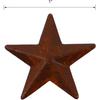 CVHOMEDECO. Primitives Rustic Country Décor. Rusty Mini Metal Barn Star Home Decorative Accents, 1-Inch, Set of 24