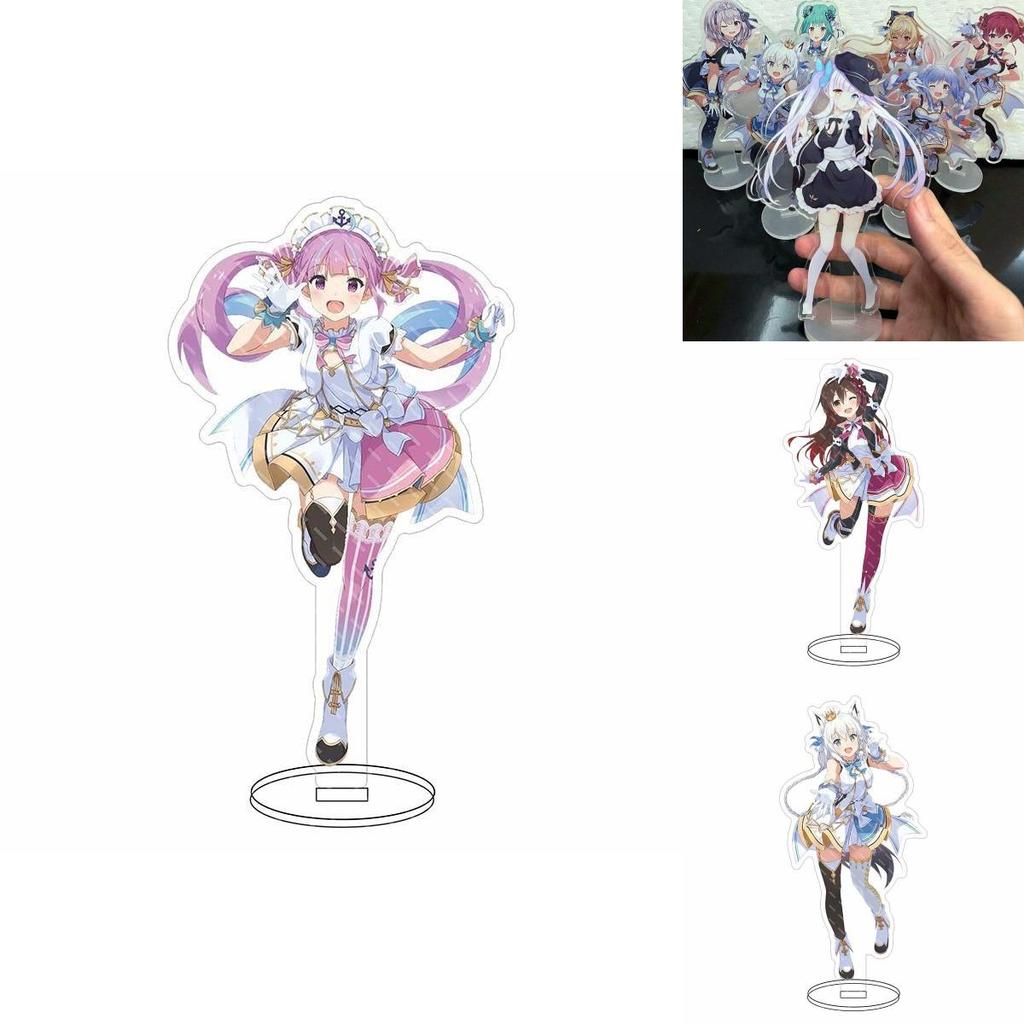 Hololive Vtuber Acrylic Stand Adorable Desktop Decor Featuring Fubuki Okayu Ayame Subaru Matsuri