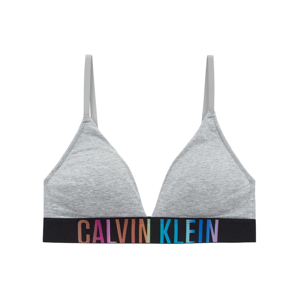 Calvin Klein Comfortable Soft Minimalist Bra Women underwear Gray Stone-Flower QF7830-P7A