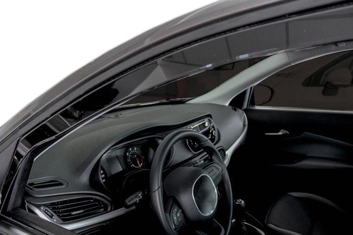 Déflecteurs d'air - JJ-AUTOMOTIVE - GP - Compatible Fiat Tipo - 4 pièces - Aérodynamique - Noir/Fumé