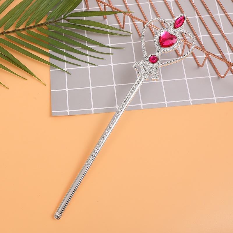 Children's Princess Costume: Gem Crown, Magic Wand, Headdress, and Fairy Headband Set