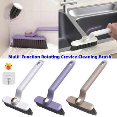 1Pc Multi-Function Rotating Crevice Gap Cleaning Brush Kitchen Toilet Tile Joints Dead Angle Cleaner Scrub Brush Home Shower Floor