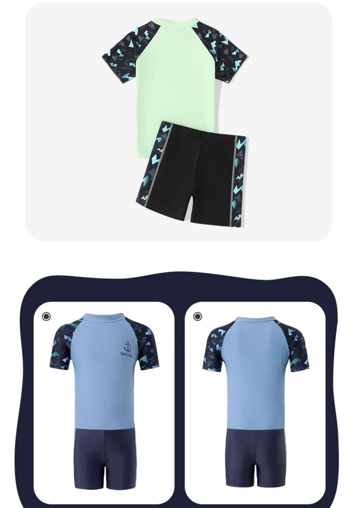 Boys' Two-Piece Teen Swimwear Set - New Style & Professional Design