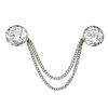 Fashionable Chain Brooch Trendy Chest Jewelry Gift With European Pattern For Shawl And Clothing Accessories