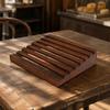 Bakery Display Tray Rustic Wooden Elegant for Cafes, Dessert Shops