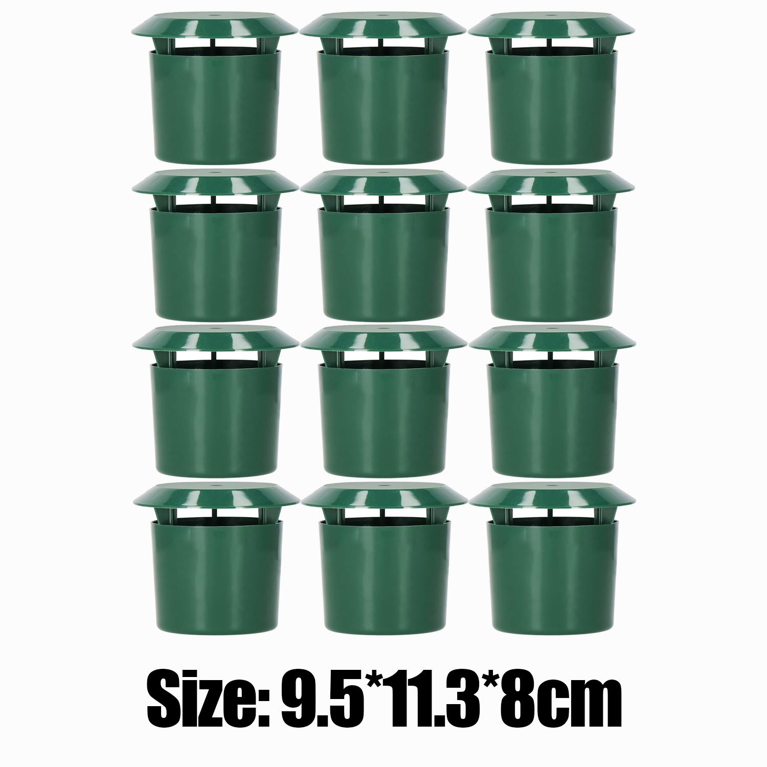 

12 шт. Ловушка для улиток Ловец Экологичный Садовая клетка для слизней Улитка Многоразовый Пластик Вредители Отпугиватель Инструменты Домашние Садовые Принадлежности 12PCS