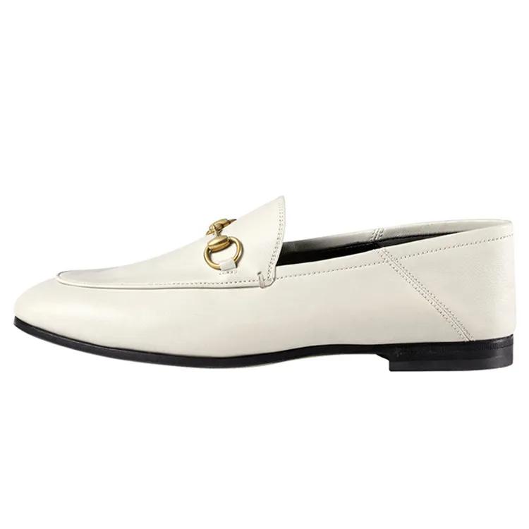 GUCCI Horsebit Loafers Women's White (Unisex) Loafers 414998 DLC00 9022