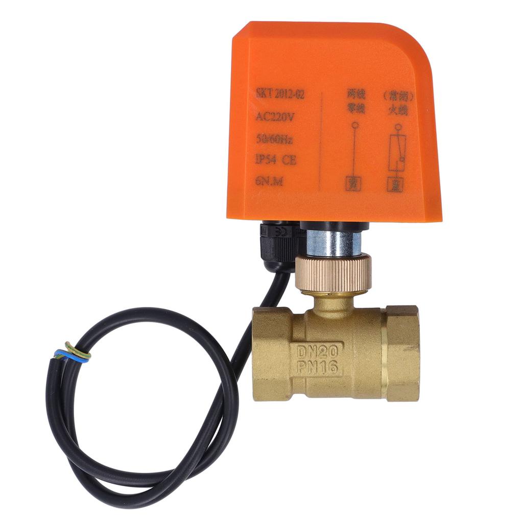 Motoriserad kulventil Elektrisk 2-vägs Normalt stängd DN20 AC220V Industriella tillbehör