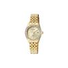 50 meter waterdicht Kwarts Stalen Band dameshorloge gouden wijzerplaat EU6062-50P