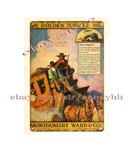 

Montgomery Ward catalog cover metal tin sign modern metal wall decorAluminum 20x30cm（7.8x11.8inch）