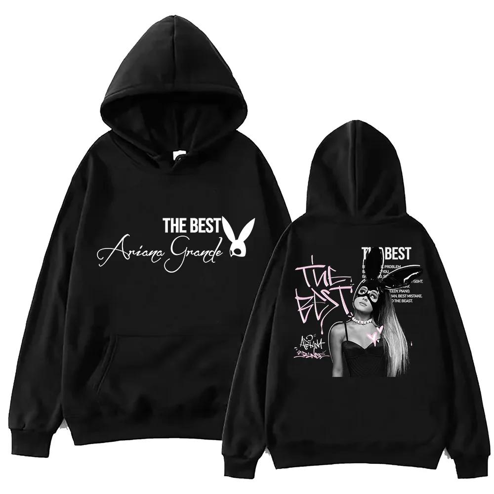 

Ariana Grande Men s and women s hoodies, Harajuku hip-hop pullovers, hoodies, sweatshirts, fashionable women s streetwear 3XL