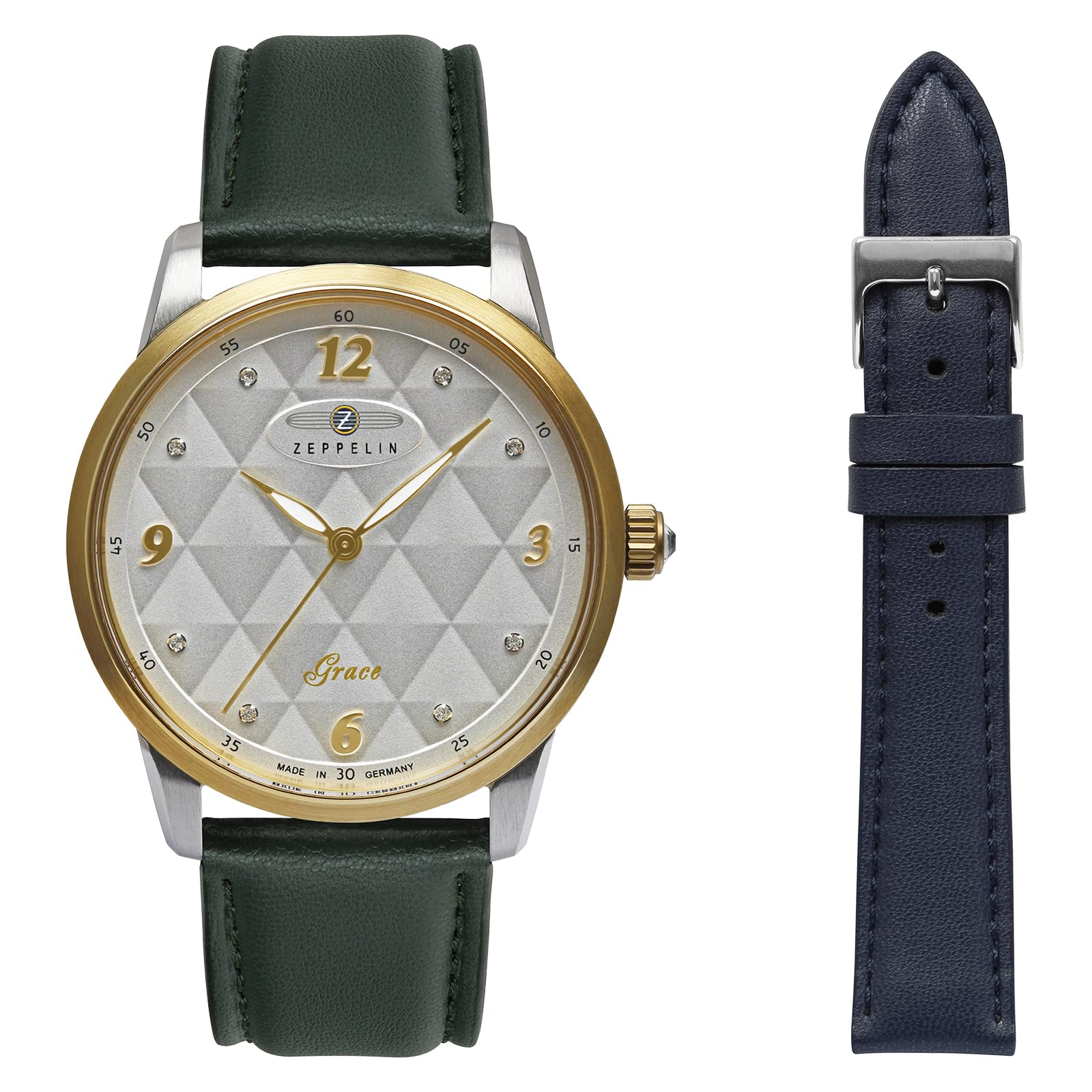 

Повсякденний годинник Sustainable Planet Edition Зелений [Zeppelin] 7347-1_NSET Жіночий [Товар] срібний