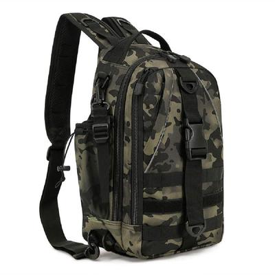 PHOENIX IKKI Large Capacity Camouflage Fishing Tackle Fishing Rod Shoulder Black Camouflage 3-Way Multi-Pocket Bag, Case, Bag, Backpack,